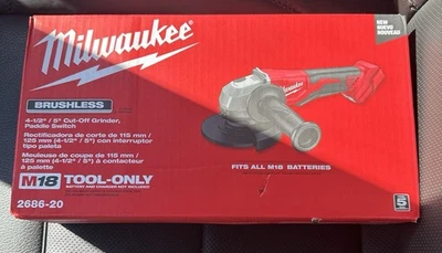 Milwaukee 18V Li-Ion 4.5"/5" Cordless Cut-Off Grinder – Bare Tool 💥 Tested &Wor - Image 1 of 4