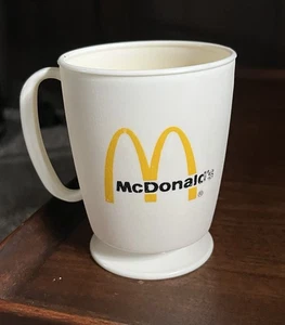 Vintage 1983 McDonalds Free Coffee Promo Mug Cup Plastic Whirley Industries - Picture 1 of 2
