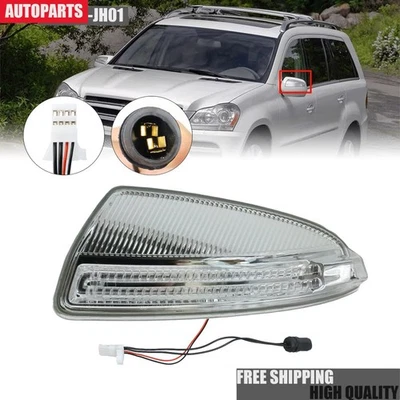 Left Door Side Mirror Turn Signal Light Fit For Mercedes-Benz W164 ML350 ML550 Foto 1 de 4