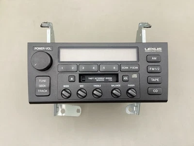 1998-2000 Lexus LS400 Radio Cassette Stereo Head Unit 86120-50450 * - Image 1 of 4