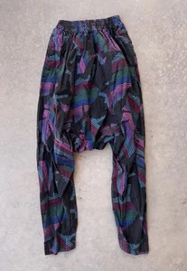 Vintage Parachute Pants Size L/XL Beach Muscle Gym MC Hammer 80s Loud Baggy - Picture 1 of 8