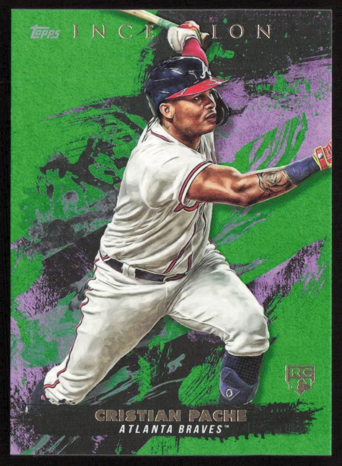 2021 Topps Inception Green Cristian Pache #63 Rookie Atlanta Braves - Image 1 of 2