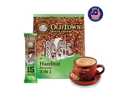 Old Town 3 en 1 Instantáneo Avellana Café Blanco 15 Palitos x 38g ENVÍO GRATUITO Foto 1 de 4