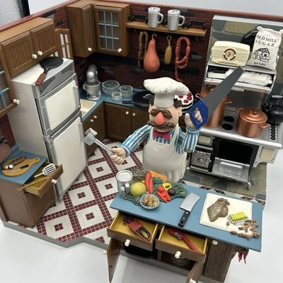 SWEDISH CHEF in SWEDISH KITCHEN Palisades playset Muppet Show 2003, No Box - Image 1 of 4