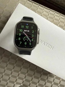 APPLE WATCH ULTRA 1ST GEN A2622 49MM TITANIUM & CERAMIC GPS LTE W/ 2 Apple Bands - Photo 1 sur 12