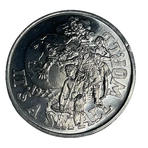 It’s A Small World Karneval 1977 Aluminium, silberfarbene Medaille - Bild 1 von 4