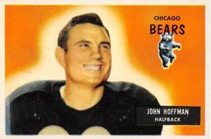 1955  JOHN HOFFMAN - Bowman Football Card # 56 - CHICAGO BEARS