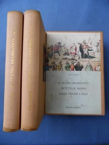 PANDOLFI-TEATRO DRAMMATICO DI TUTTO IL MONDO-DUE VOLUMI-1959-BELLE LEGATURE - Picture 1 of 5