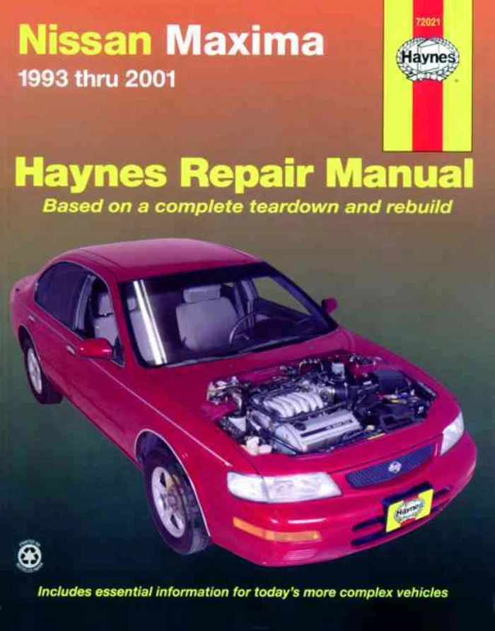 Manual Haynes Nissan Máxima 1993-2008 Taller - Imagen 1 de 4
