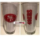 San Francisco 49ers Boelter NFL Game Day 16oz Pint Glass(1) FREE SHIP!!
