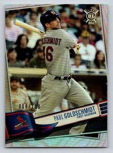 2019 Topps Big League Rainbow Foil #77 Paul Goldschmidt 100 (ref 193881)