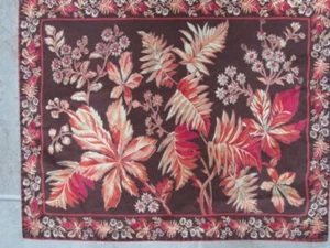 Juego de 2 tapetes florales Cornell helechos marrones - Imagen 1 de 3