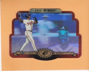 FRED MCGRIFF 1996 SPX HOLOGRAM GOLD PARALLEL #3 ATLANTA BRAVES NM-MT