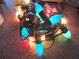 C9 Christmas Lights--Noma Vintage Multi-Color 1980 - Picture 1 of 3