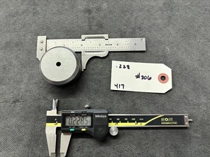 ROUND PUNCH Die ROPER WHITNEY DIACRO DI-ACRO CLEVELAND PRESS SIZE .228 #206 - Picture 1 of 2