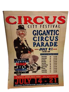Cartel del Festival de la Ciudad de Circo - Perú IN - Desfile de Circo Gigante - 17 x 22 Pulgadas - Imagen 1 de 8