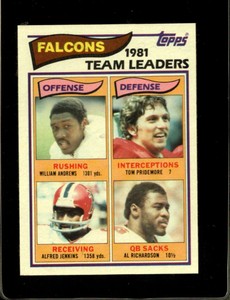 1982 TOPPS #271 WILLIAM ANDREWS/TOM PRIDEMORE/ALFRED JENKINS/AL RICHARDSO *X4503