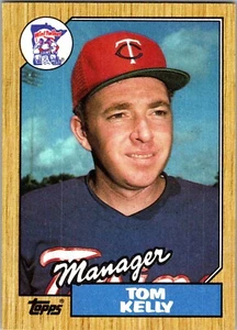 Trade Card Tom Kelly 1987 Topps #618 MLB Major League Baseball Minnesota Twins - Picture 1 of 2