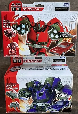 Takara Tomy Transformer Animated Prime AM03+AM08 TERRORCON CLIFFJUMPER Set - Image 1 of 4