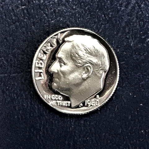 1980 S Proof Roosevelt Dime from Original Mint Proof Set Cover
