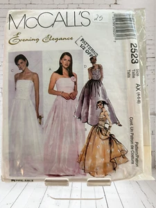 McCall's 2523 Abend Eleganz formelles Ballkleid Muster Y2K Kern 1999 ungeschnitten - Bild 1 von 2