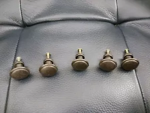 Bronze Knöpfe, 5er Set, Schubladen-/Schrankbeschläge, massives Metall - Bild 1 von 5