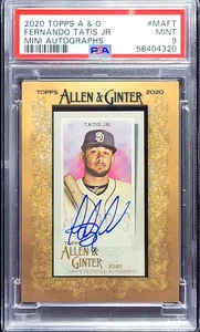 2020 Topps Allen & Ginter A&G Fernando Tatis Jr Framed Mini Auto Autograph PSA 9 - Picture 1 of 3