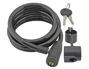 Bloqueo de cable para bicicleta 10mm x 72 39706 negro. Piezas de bicicleta, piezas de bicicleta. - Imagen 1 de 1