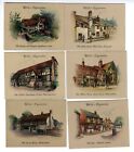 Six 1939 English Old Inns Cards Speldhurst West Looe Eaton Socon Elstow ++