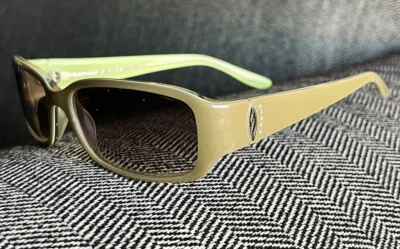 Gafas de sol Smith MINX ajuste pequeño dos tonos verde kiwi/lentes marrones degradados ¡NUEVAS! Foto 1 de 4