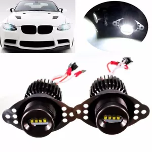 2x 20W LED Angel Eyes Halo Ring Light Headligh Bulb For BMW 3-Series E90 E91 LCI - Picture 1 of 10