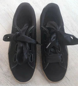 Puma Sneaker, Gr. 38,5, Leder, Suede, schwarz, Damen - Bild 1 von 6