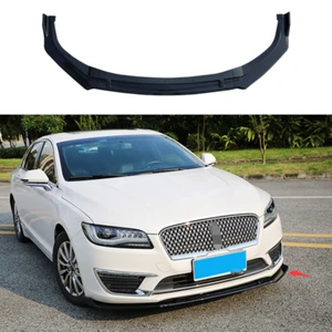 For Lincoln MKZ 2014-2020 Gloss Black Front Bumper Lip Spoiler Bodykit Refit 3P - Imagen 1 de 7