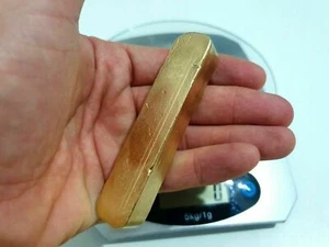 315 Grams Scrap gold bar for Gold Recovery Melted Different Computer Coin Pins - Picture 1 of 4