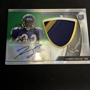 2011 Topps - Jumbo Patch grün Refraktor Rookie Autogramme #86 Torrey Smith/125 - Bild 1 von 6