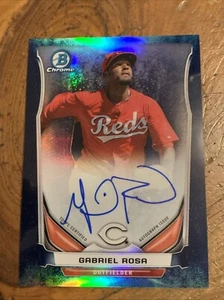 Gabriel Rosa 2014 Bowman Chrome Prospect Auto #BCAP-GR Cincinnati Reds # 87/99 - Imagen 1 de 3
