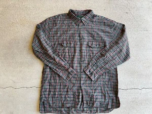 Camicia vintage anni 90 J-Crew Tattersall a quadri con bottoni - Foto 1 di 4