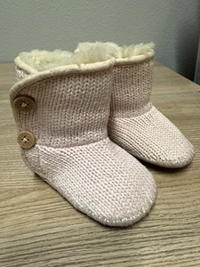 Stivaletti UGG Australia Neonato Bambino Viola Rosa Taglia 2/3 Rosa Perla - Foto 1 di 7