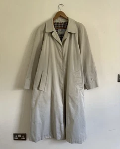Mens Vintage Aquascutum London Regent St Aqua 5  Longline Trench Coat Size 2XL  - Picture 1 of 19