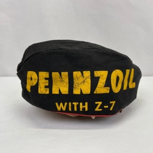 VINTAGE 1940's PENNZOIL WITH Z-7 SERVICE STATION HAT CAP DOUBLE SIDED - Picture 1 of 7