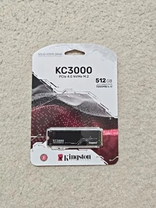 Kingston KC3000 512GB PCIe 4.0 NVMe 3D TLC Solid State Drive - BRAND NEW SEALED - Photo 1/1