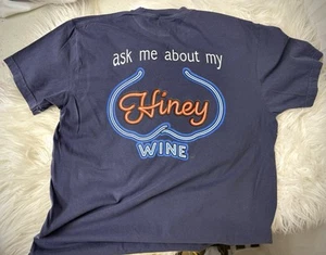 Hiney Wine Navy Blue T-Shirt  US 99 Radio Promo USA - Picture 1 of 2