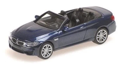 MINICHAMPS, BMW M4 Cabriolet 2015 Blu metallizzato, 1/87,  MNC870027232 - Immagine 1 di 1