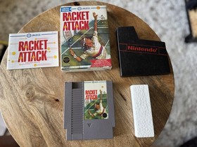 Racket Attack Nintendo NES CIB Box Manual Jaleco Limited Edition Japan