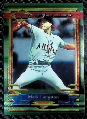 1994 Finest #24 - Mark Langston - California Angels - Image 1 of 2