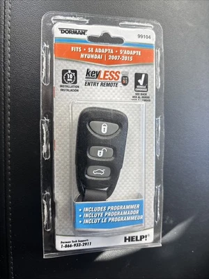 Dorman Keyless Entry Remote Hyundai 2007 - 2015 99104 FOR ELANTRA & SONATA New - Image 1 of 4