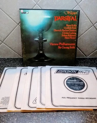 WAGNER "PARSIFAL" VIENNA PHILHARMONIC CONDUCTED BY SIR GEORG SOLTI 5 LP BOX SET - Image 1 of 3