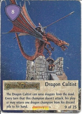 Spellfire CCG, DR Chase 9 - Dragon Cultist, Lightly Played, TSR, 1996 - Image 1 of 2