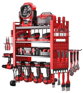 Small Power Tool Wall Mount Tool Organizer – Garage Storage Rack,Space-Saving... - Picture 1 of 3