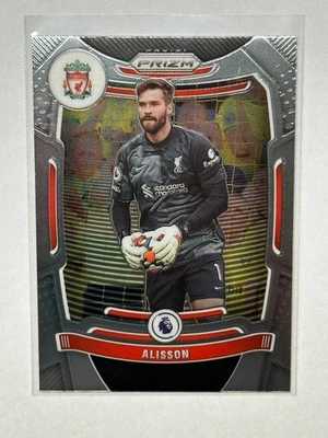 2021-22 Panini Prizm Premier League - Alisson Becker #77 Silver Prizm Liverpool - Image 1 of 4